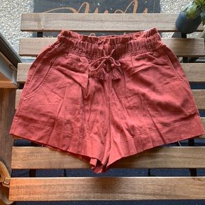 Abercrombie and Fitch linen blend pull on shorts